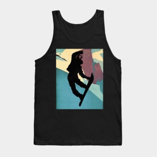 Snowboarding Betty morning light Tank Top